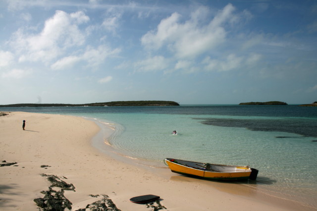 Idyllic beach setting