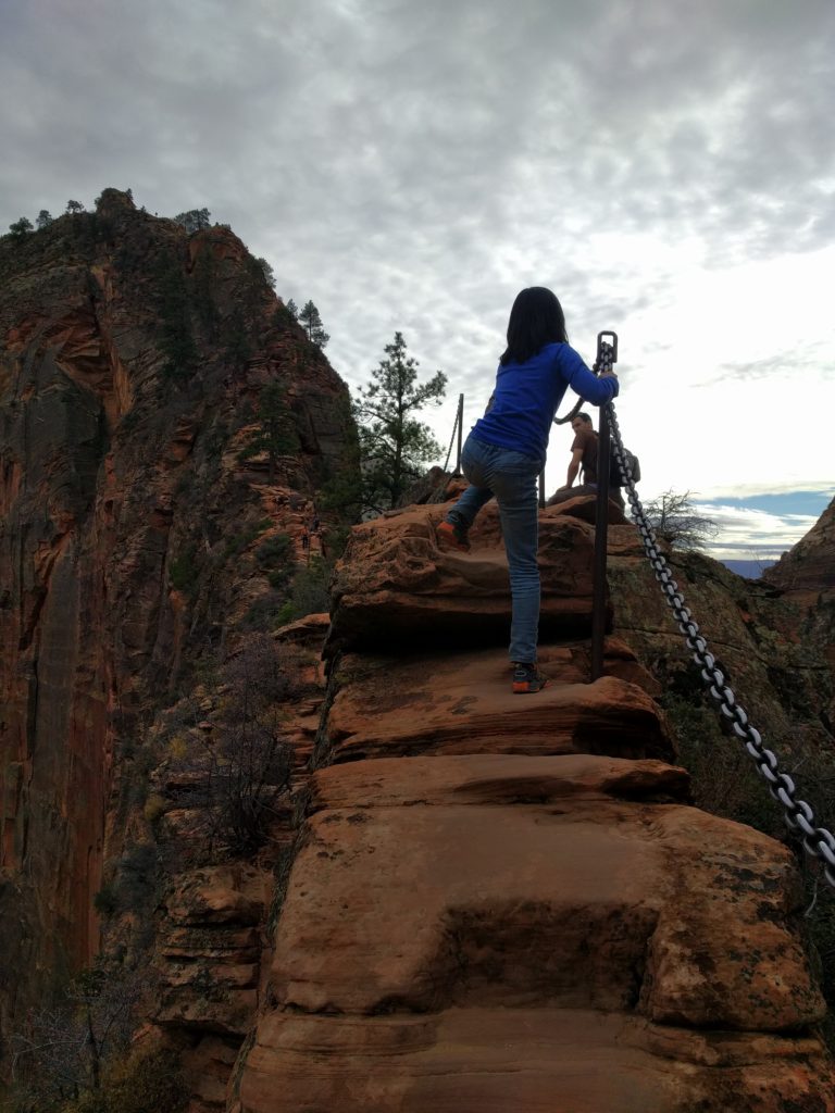 On the way to Angels Landing