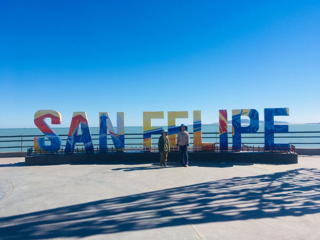 San Felipe. Just about every Mexican town has one of these signs. But it was our first sighting.